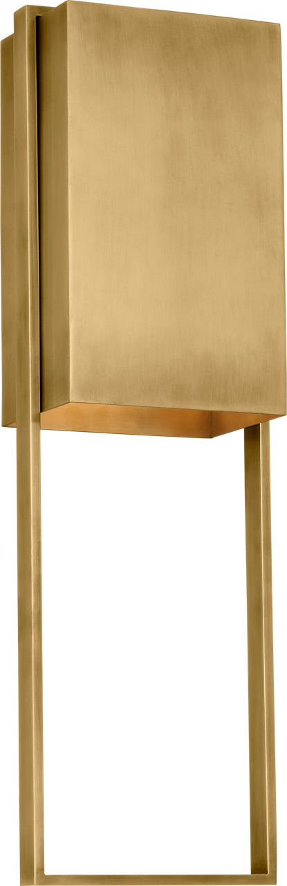 Alude 24 Wall hand-rubbed antique brass 2700K 90 CRI