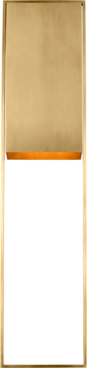 Alude 36 Wall hand-rubbed antique brass 2700K 90 CRI