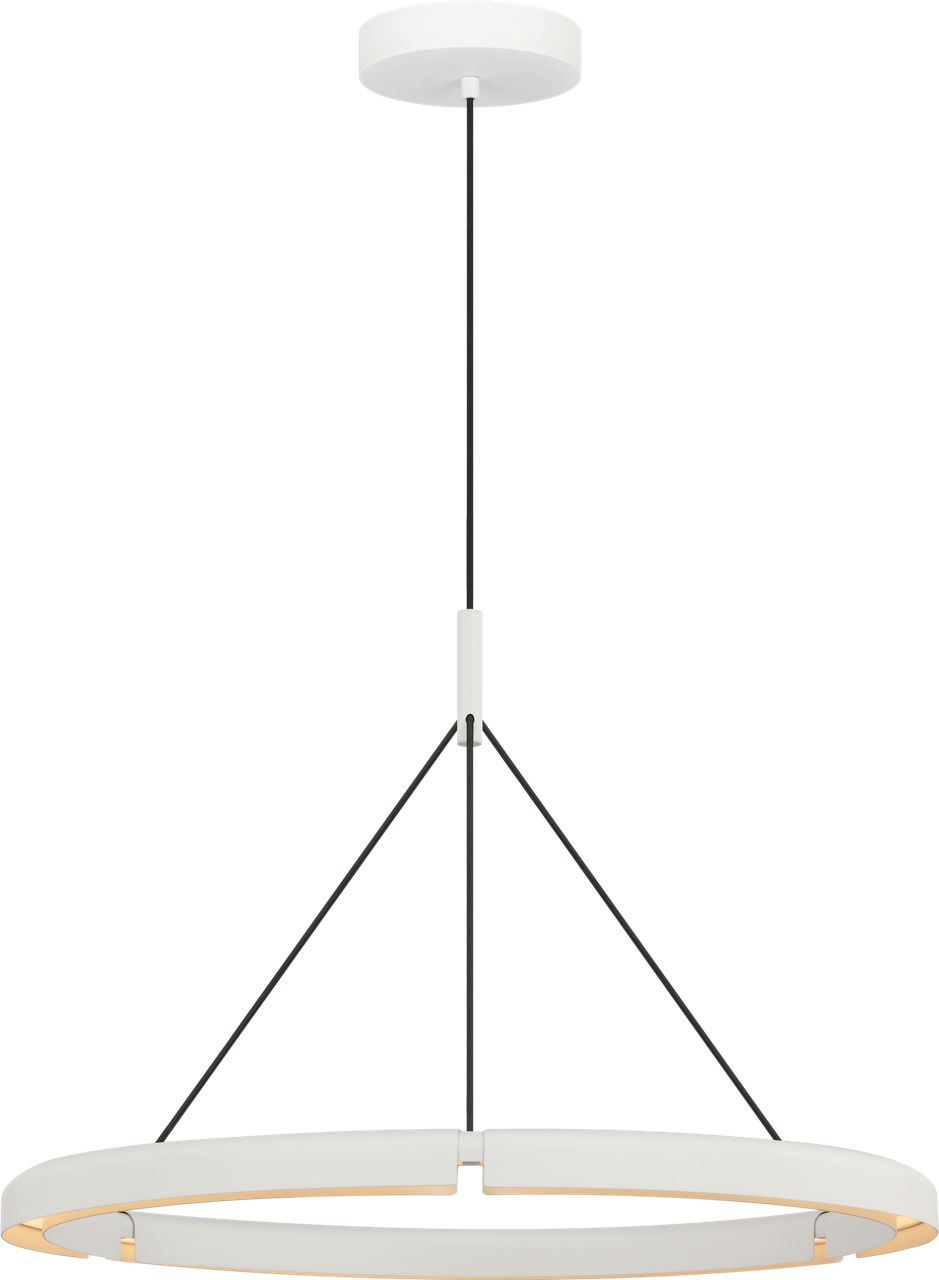 Cloak 30 Chandelier in Matte White