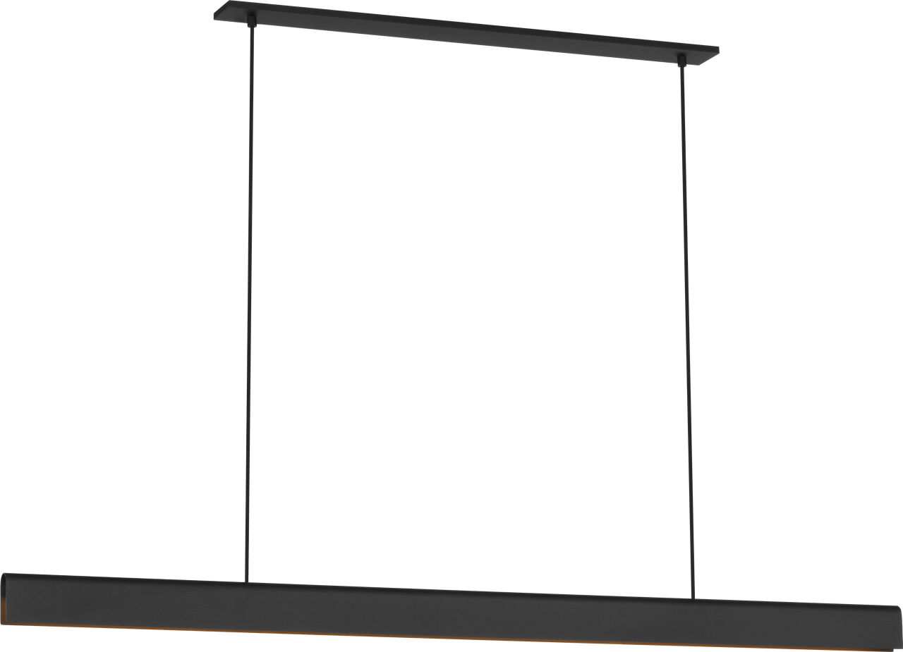 Cloak 60 Linear Chandelier in Nightshade Black