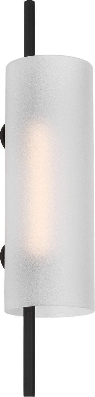 Trace 18 Sconce in Nightshade Black