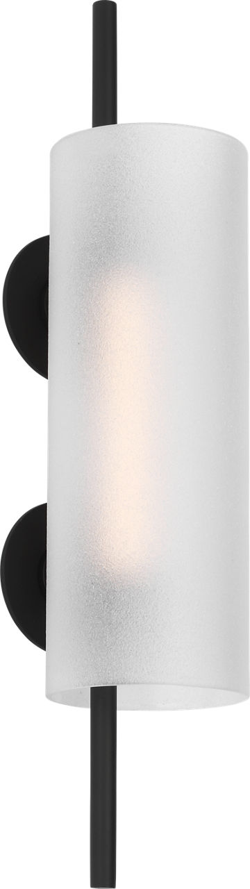 Trace 18 Sconce in Nightshade Black