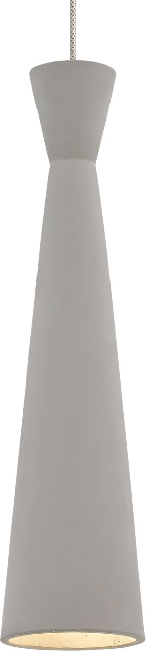 Windsor Pendant in Satin Nickel with Concrete Monopoint Bulb(s) Not Included