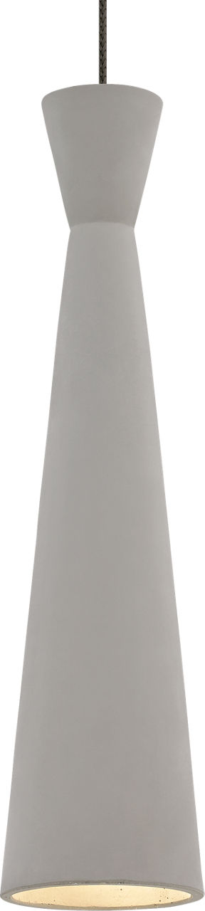 Windsor Pendant in Antique Bronze with Concrete Monopoint Bulb(s) Included