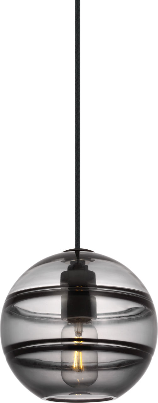 Sedona Medium Pendant Transparent Smoke Nightshade Black T14 LED 90 CRI 2700K 120V