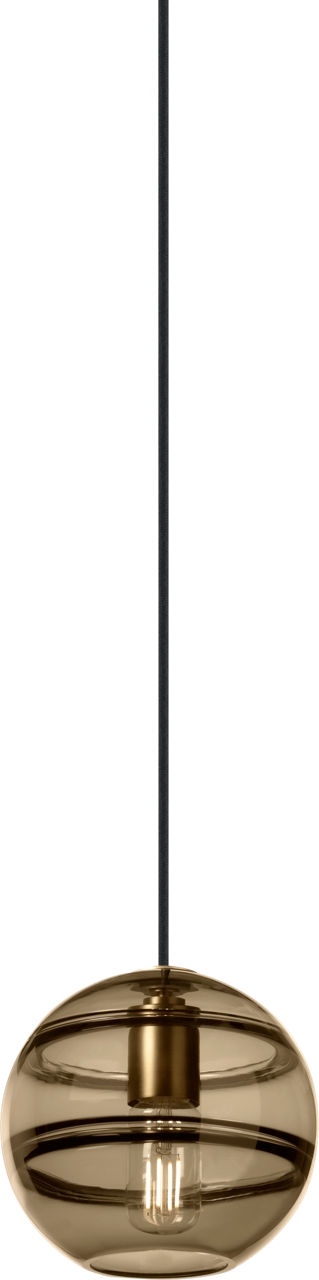 Sedona Medium Pendant Transparent Smoke Aged Brass 2700K 90 CRI led t14 90 cri 2700k 120v