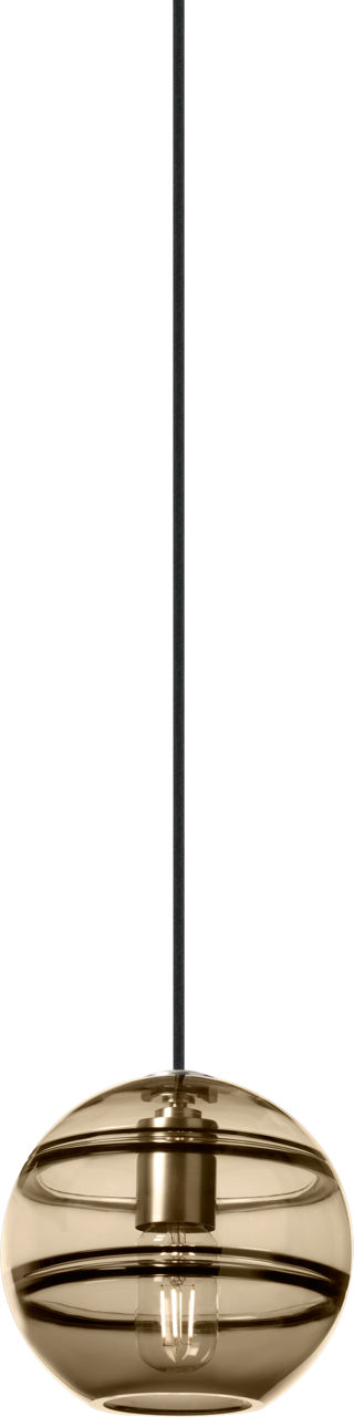 Sedona Medium Pendant Transparent Smoke Satin Nickel T14 LED 90 CRI 2700K 120V