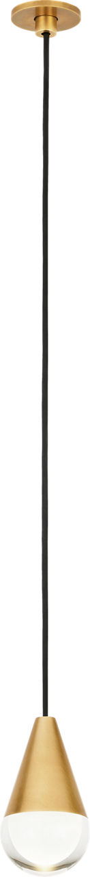 Cupola Port Alone Pendant 1 Light Port Alone Natural Brass 3000K 90 CRI integrated led 90 cri 3000k 120v-277v unv