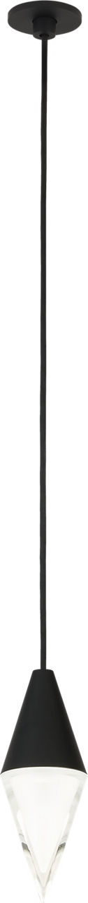 Turret Port Alone Pendant 1 Light Port Alone Nightshade Black 3000K 90 CRI integrated led 90 cri 3000k 120v-277v unv