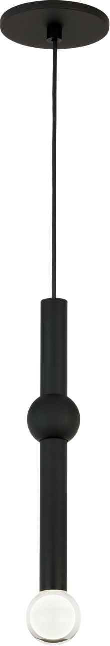 Guyed 1 Light Pendant 1 Light Nightshade Black 3000K 90 CRI integrated led 90 cri 3000k 120v-277v unv