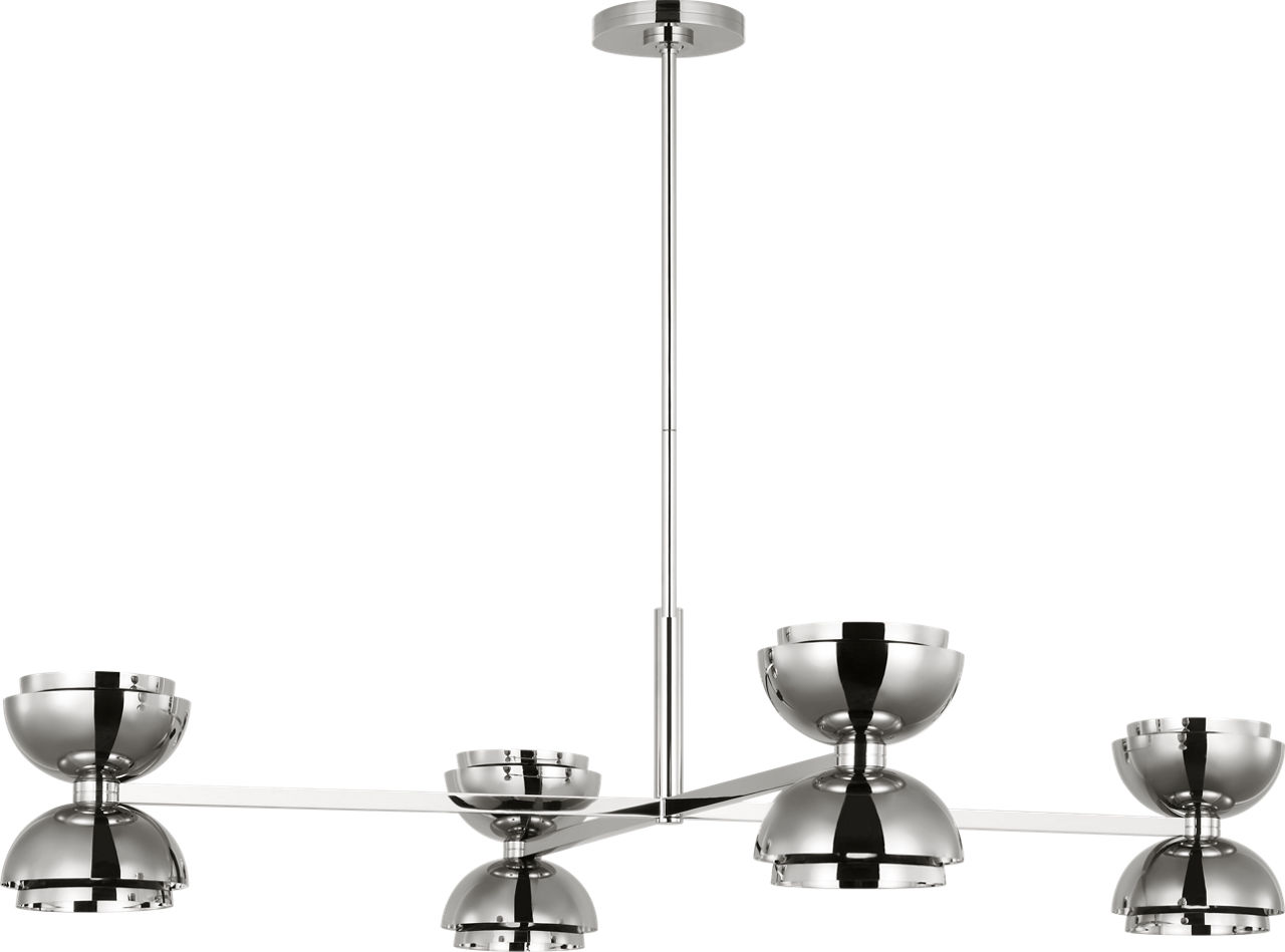 Shanti X-Large Chandelier Polished Nickel 2700K 90 CRI