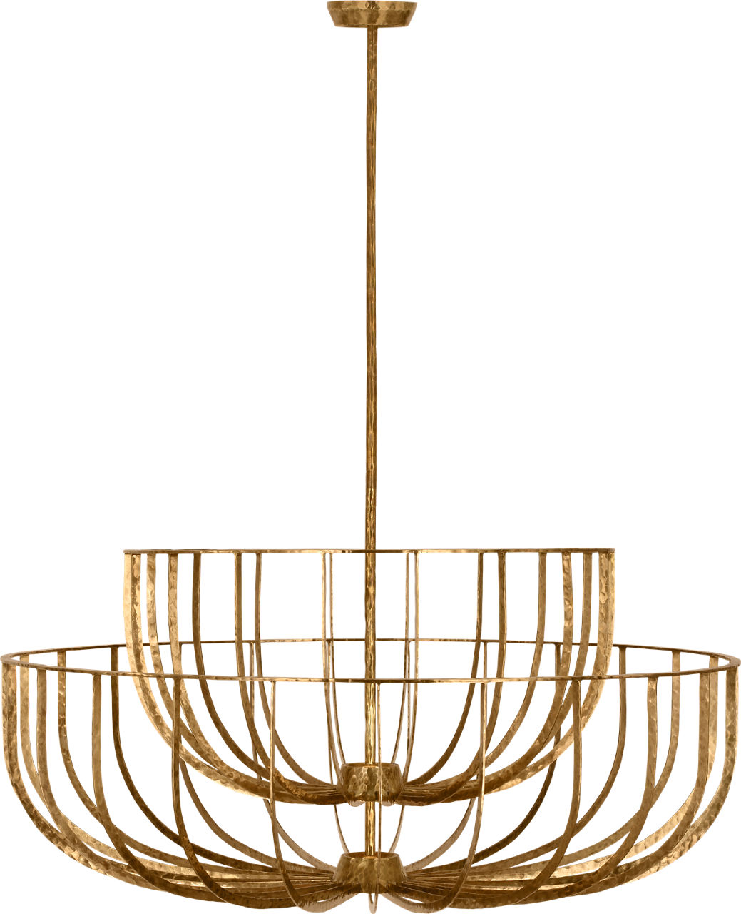 Sanchi X-Large Two Tier Chandelier Polished antique Brass 2700K 90 CRI
