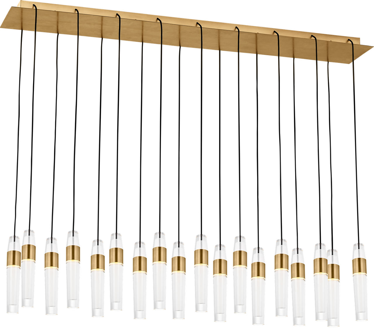 Lassell 18-Light Chandelier in Natural Brass 2700K 277V