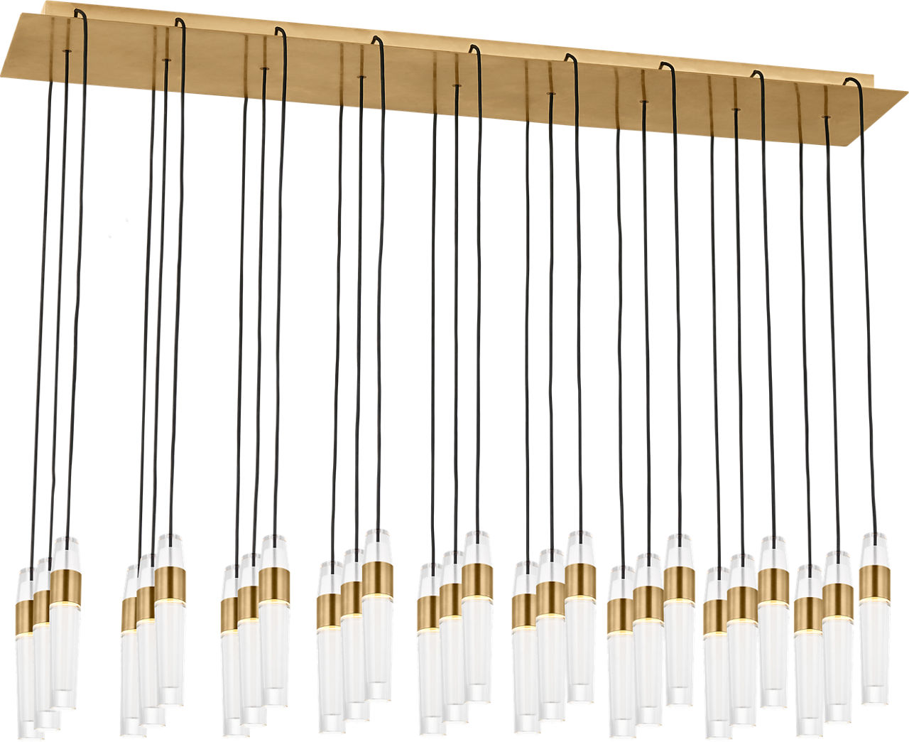 Lassell 27-Light Chandelier in Natural Brass 2700K 277V