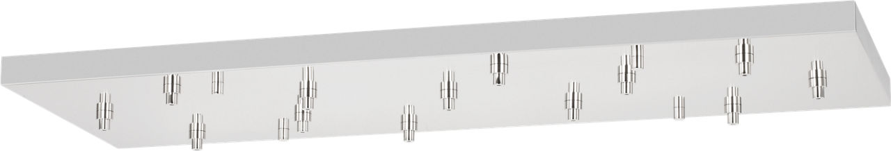 54" Rectangular Multiport Canopy polished nickel