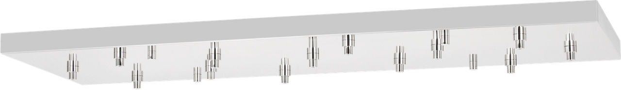 54" Rectangular Multiport Canopy polished nickel