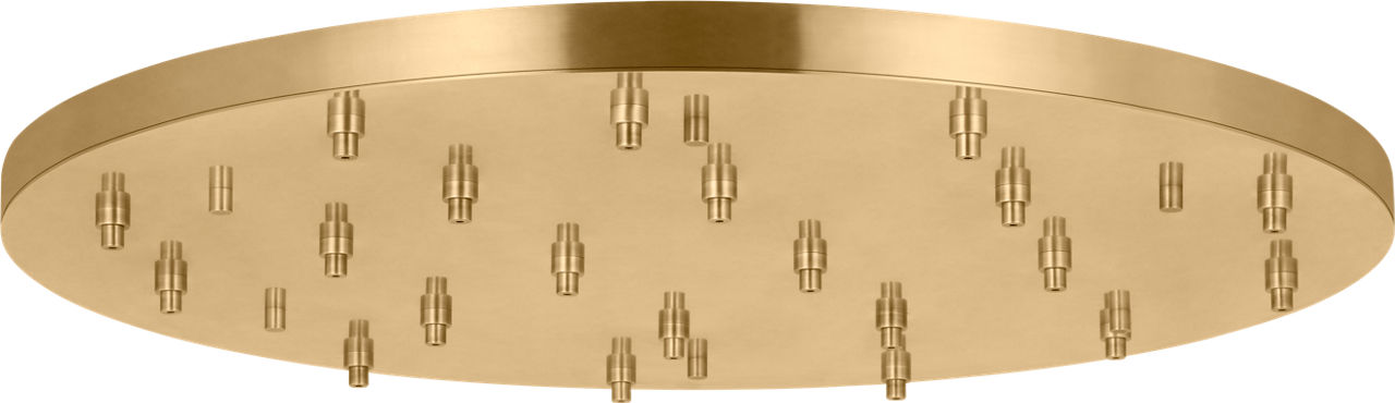 46.5" Round Multiport Canopy hand rubbed antique brass