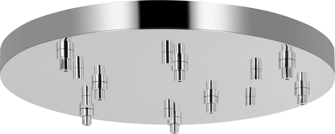 24" Round Multiport Canopy Polished Nickel