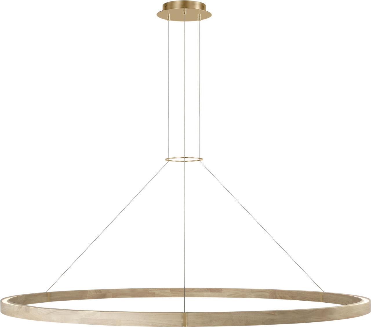 Ashok 65 Chandelier hand rubbed antique brass 2700K 90 CRI