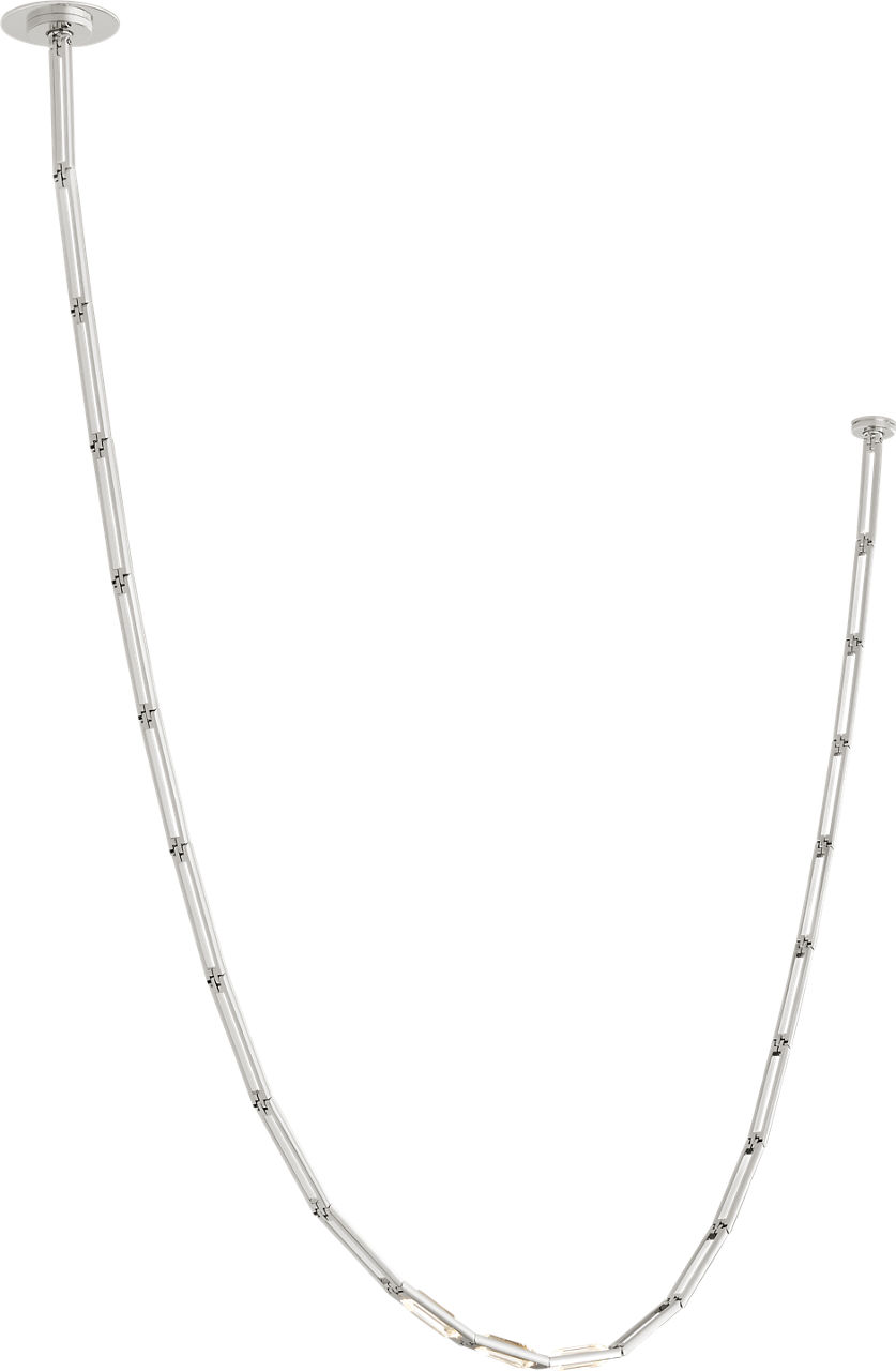 Catena 118 Link Chandelier polished nickel 2700K 90 CRI surface