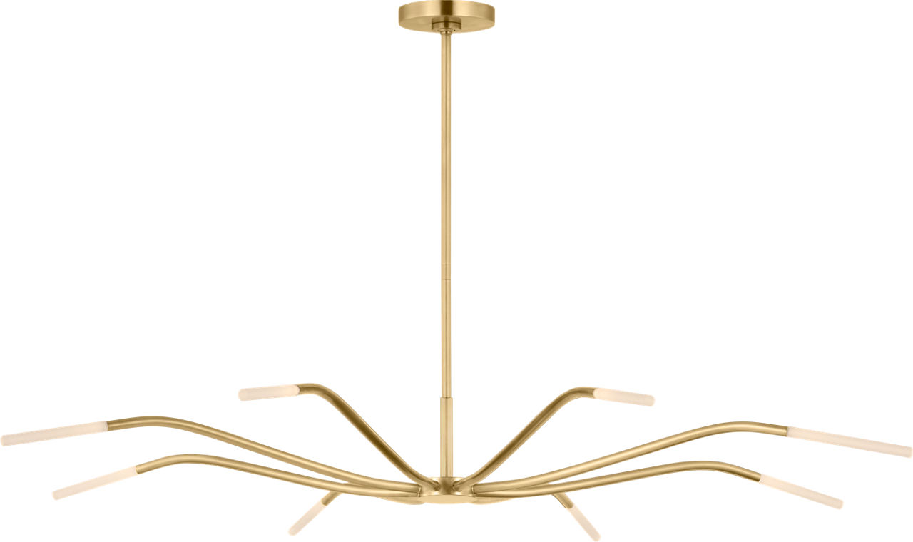 Lajos 50 Chandelier in Hand-Rubbed Antique Brass