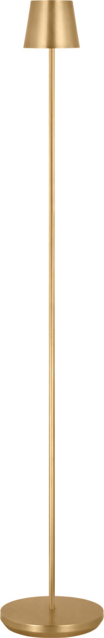 Nevis Medium Rechargeable Floor Lamp Hand Rubbed Antique Brass 2700K 90 CRI