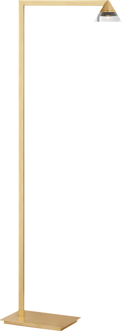 Midrand Crystal 42 Floor Lamp hand-rubbed antique brass 2700K 90 CRI