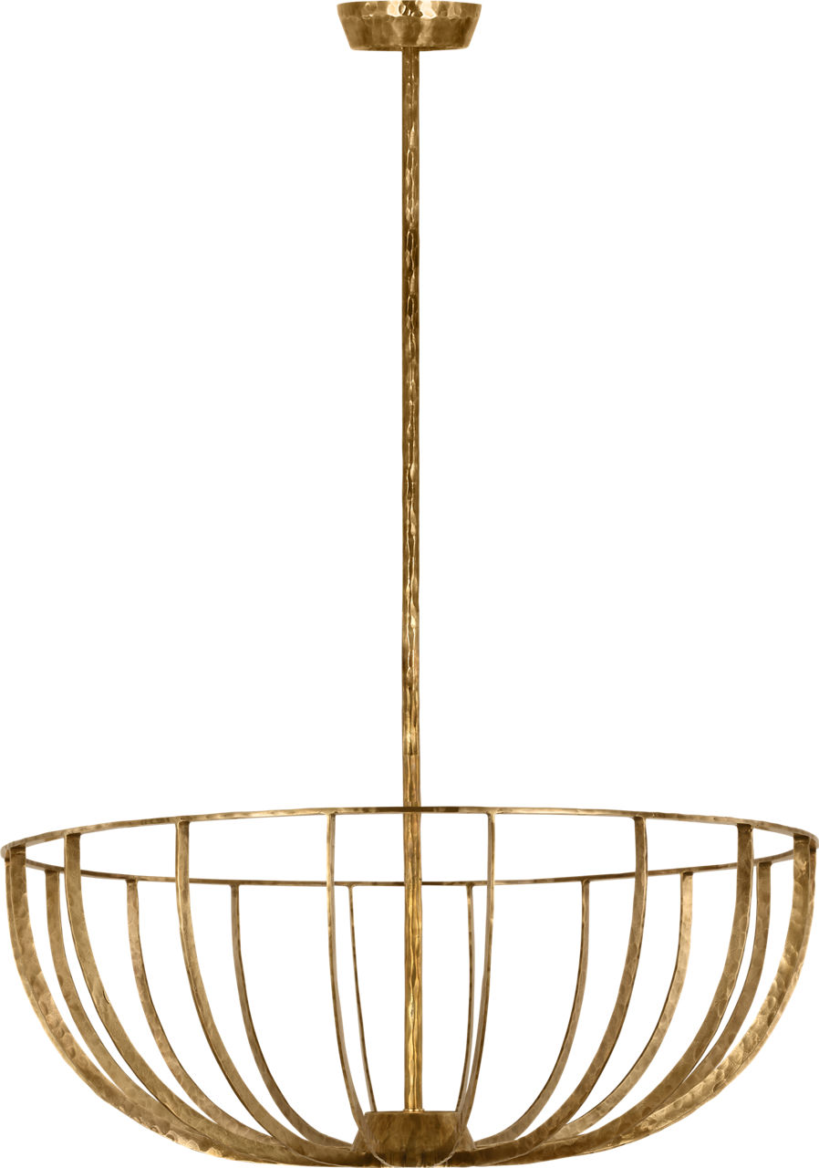 Sanchi X-Large Semi Flush polished antique brass 2700K 90 CRI