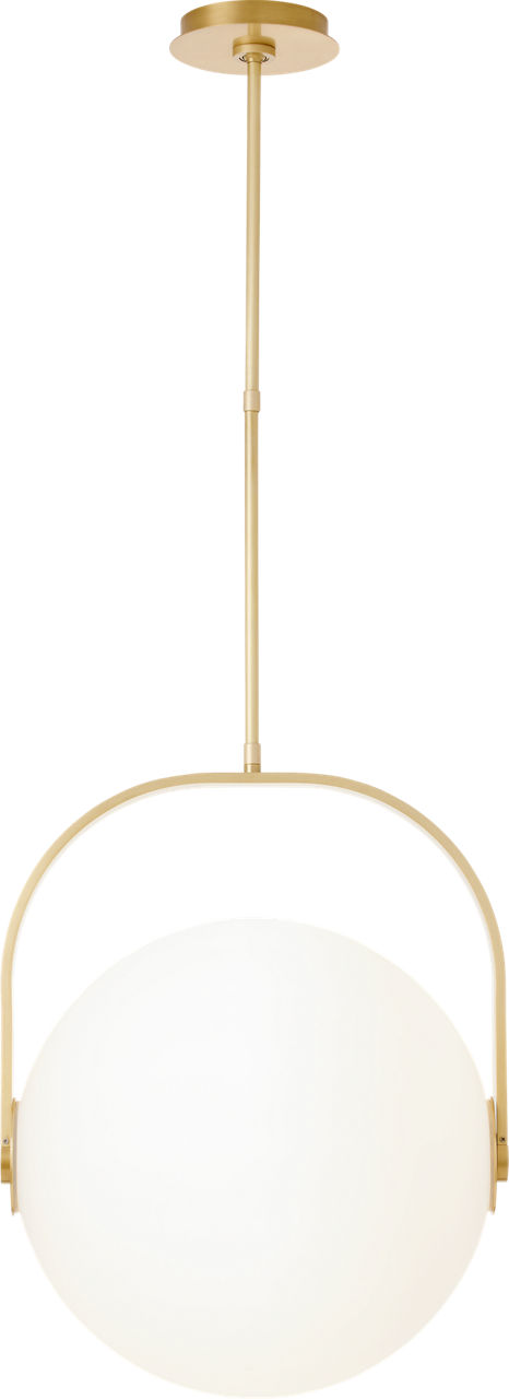 Fues Large Pendant Opal Natural Brass 2700K 90 CRI