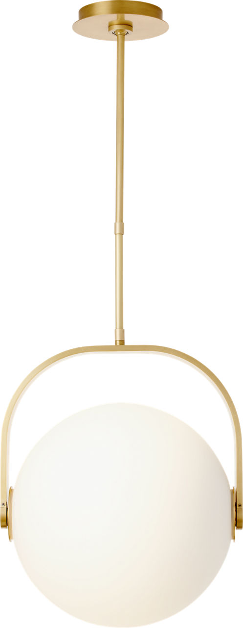 Fues Medium Pendant Opal Natural Brass 2700K 90 CRI