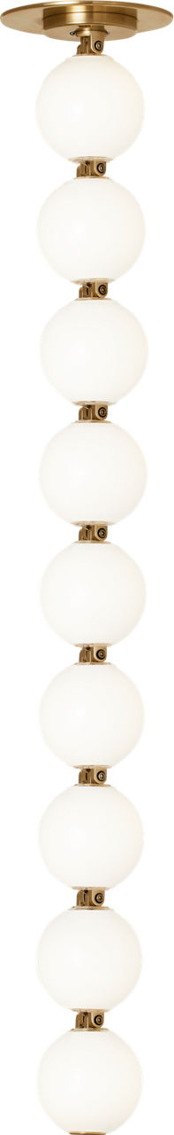 Perle 24 Pendant in Natural Brass 2700K Remote 120V