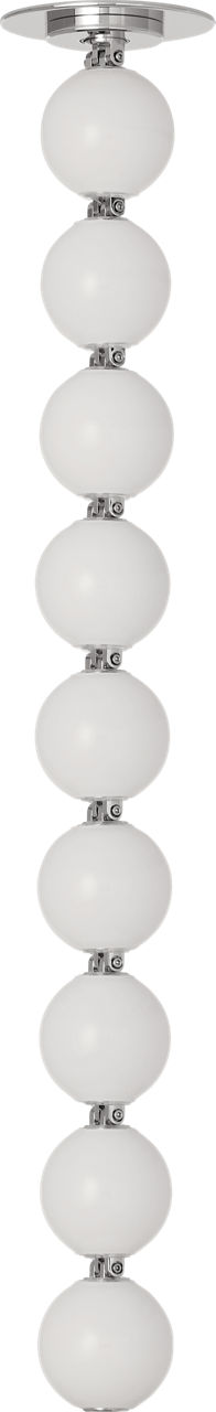 Perle 24 Pendant in Polished Nickel 2700K Remote 120V