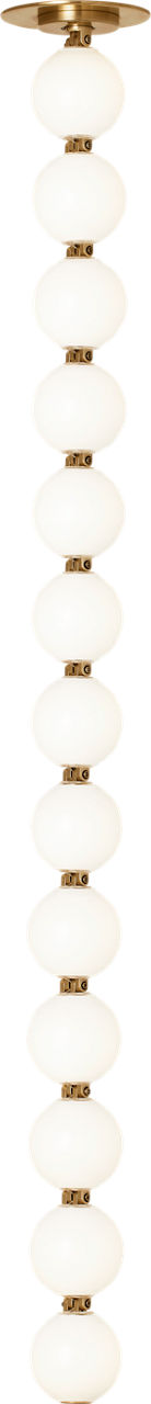 Perle 36 Pendant in Natural Brass 2700K Remote 120V