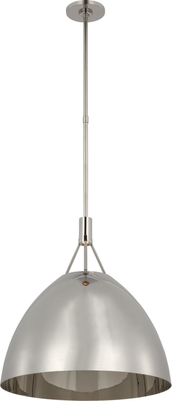 Sospeso Dome X-Large Pendant polished nickel 2700K 90 CRI