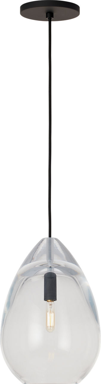 Alina Medium Accent Pendant in Clear Nightshade Black Bulb Not Included