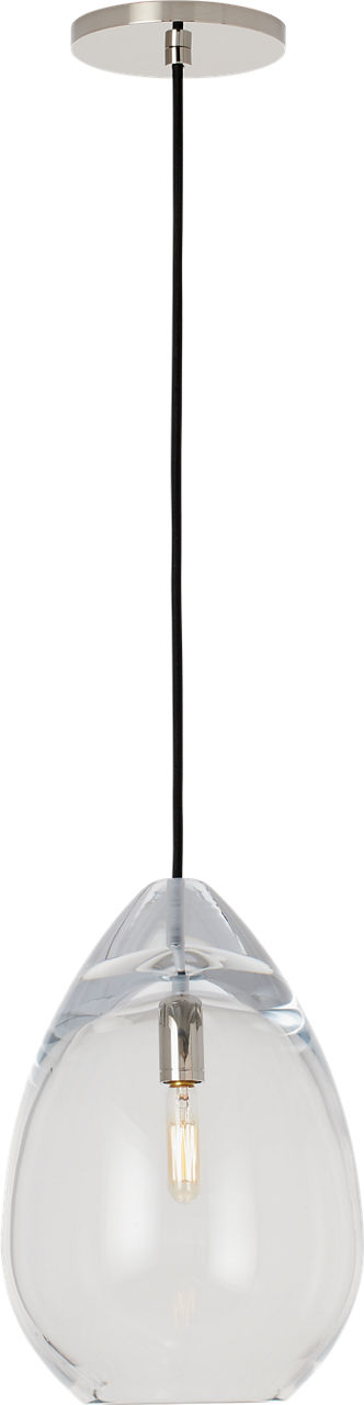 Alina Medium Accent Pendant Clear polished nickel Bulb Not Included