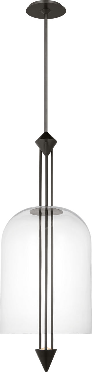 Cathedral Large Pendant Clear Dark Bronze 2700K 90 CRI