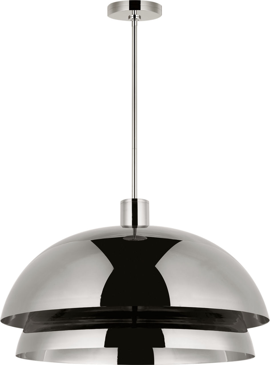 Shanti Grande Pendant polished nickel 2700K 90 CRI