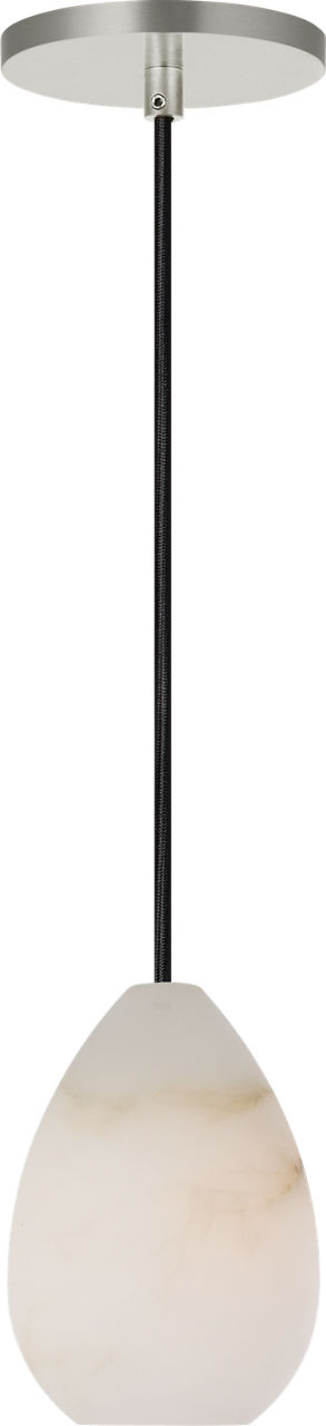 Alina Alabaster Small Pendant Alabaster polished nickel LED 2700K 90 CRI lamp