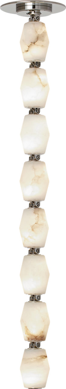 Collier Alabaster 24 Pendant in Polished Nickel 2700K Remote 277V