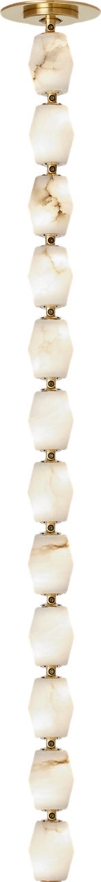 Collier Alabaster 36 Pendant in Hand-Rubbed Antique Brass 2700K Remote 277V