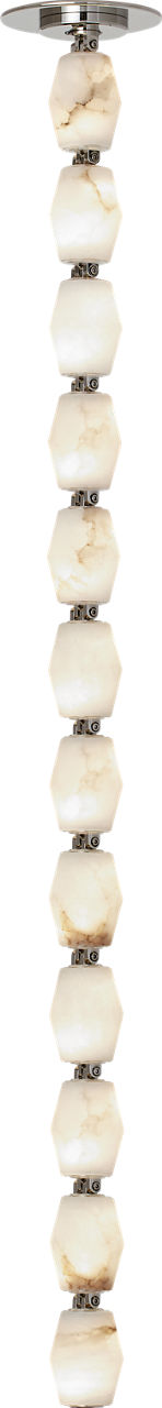 Collier Alabaster 36 Pendant in Polished Nickel 2700K Remote 277V