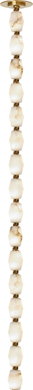 Collier Alabaster 48 Pendant in Hand-Rubbed Antique Brass 2700K Remote 277V