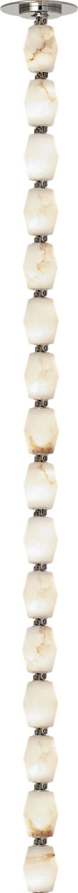 Collier Alabaster 48 Pendant in Polished Nickel 2700K Remote 277V