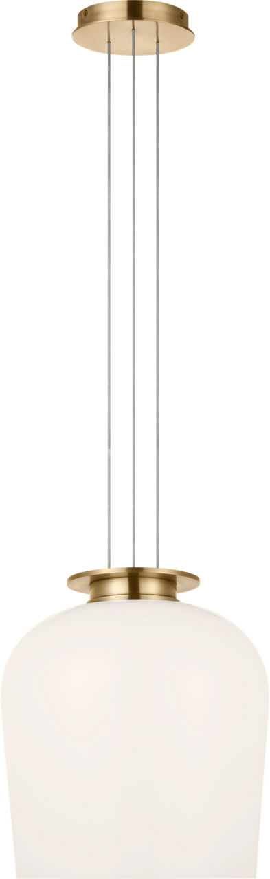 Vetro 13 Pendant Hand Rubbed Antique Brass 2700K 90 CRI