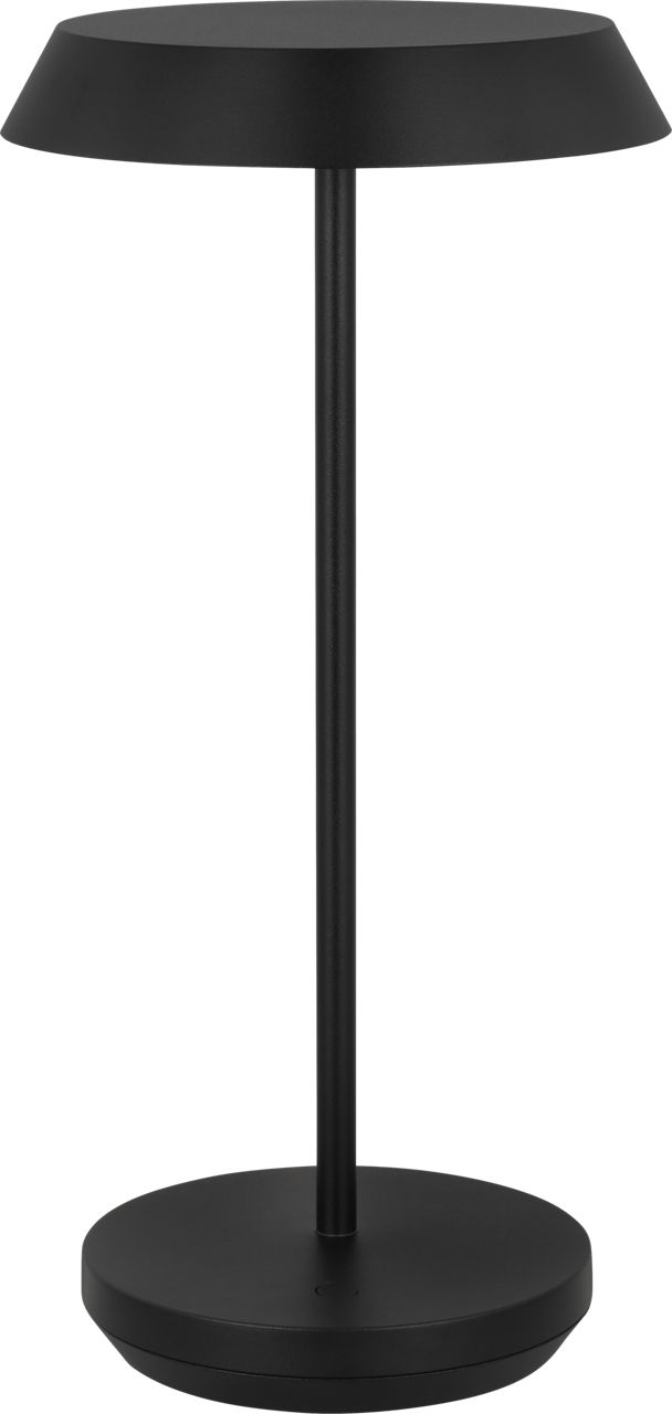 Tepa Accent Rechargeable Table Lamp Black 2700K 90 CRI wall charger included