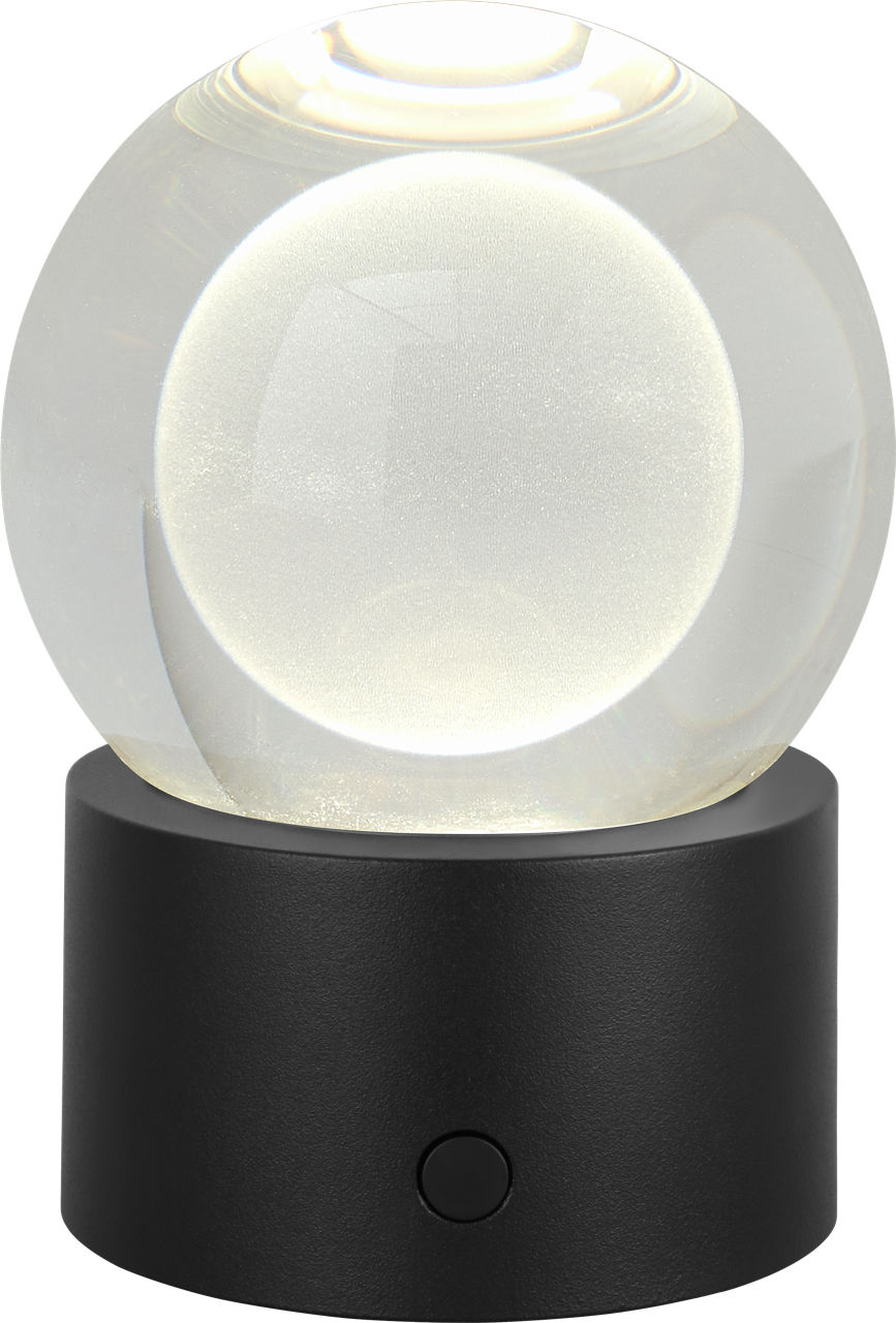 Mina Accent Rechargeable Table Lamp Black 2700K 90 CRI wall charger included