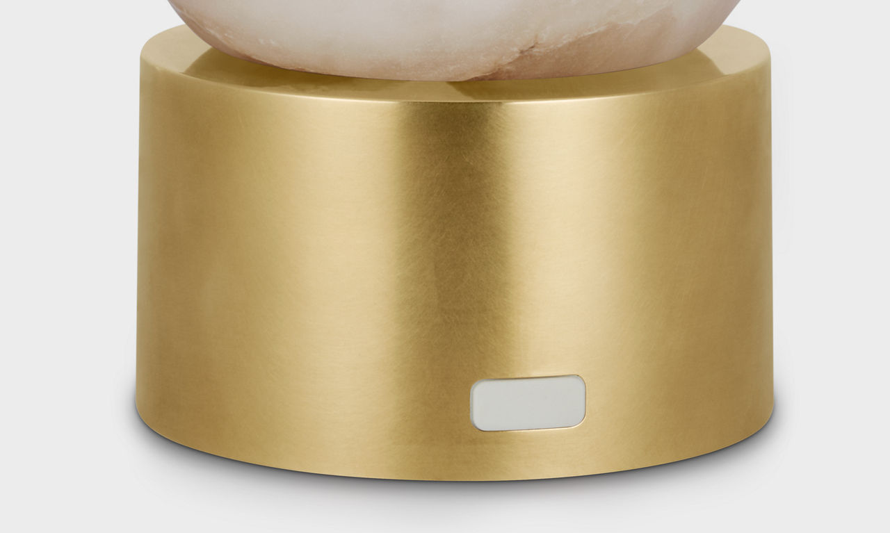 Mina Alabaster Accent Rechargeable Table Lamp - SLTB530 | Visual