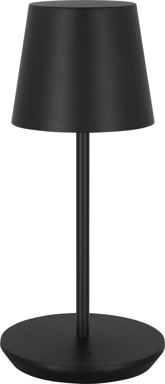 Nevis Short Accent Rechargeable Table Lamp Black 2700K 90 CRI