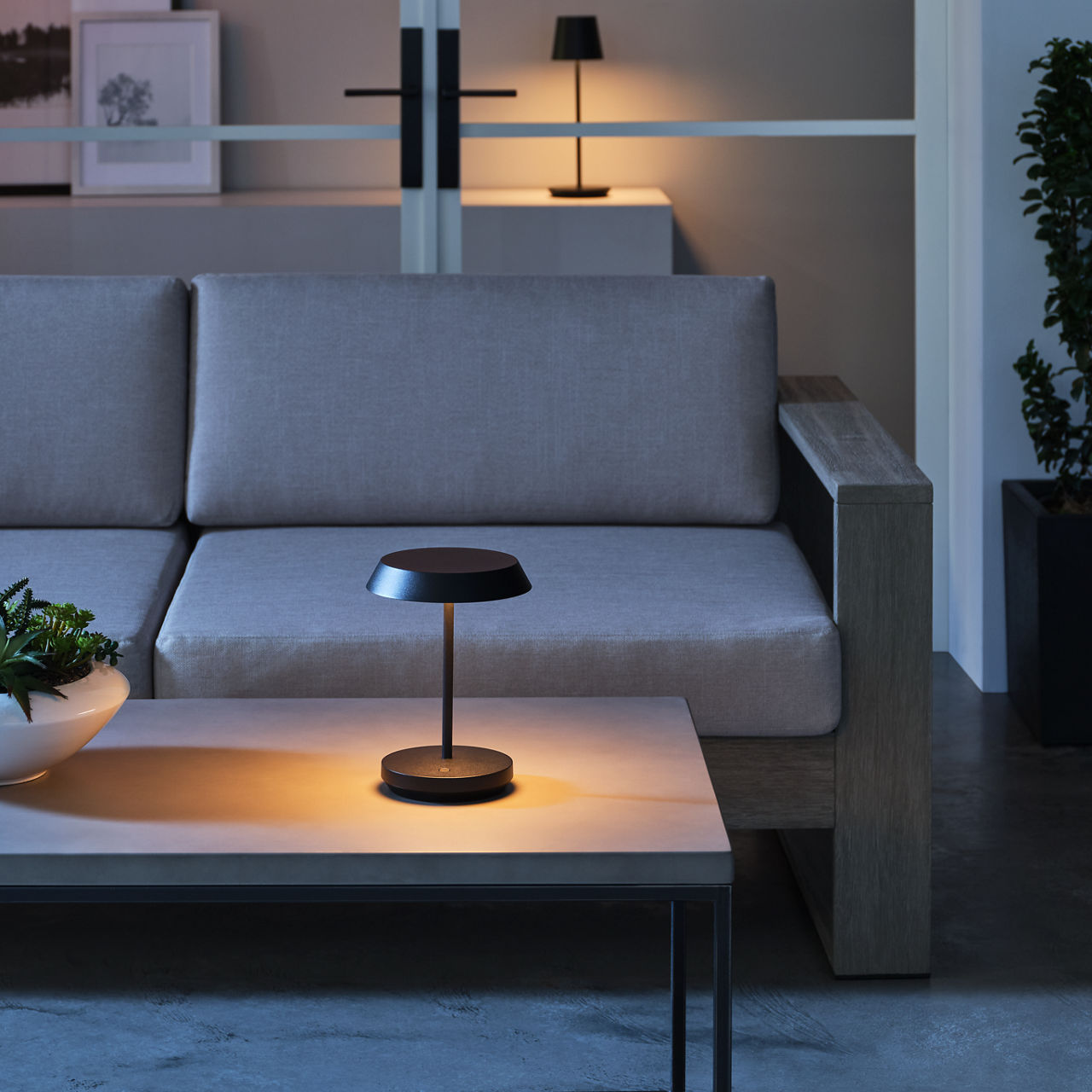 Tepa Short Accent Rechargeable Table Lamp - SLTB532 | Visual Comfort